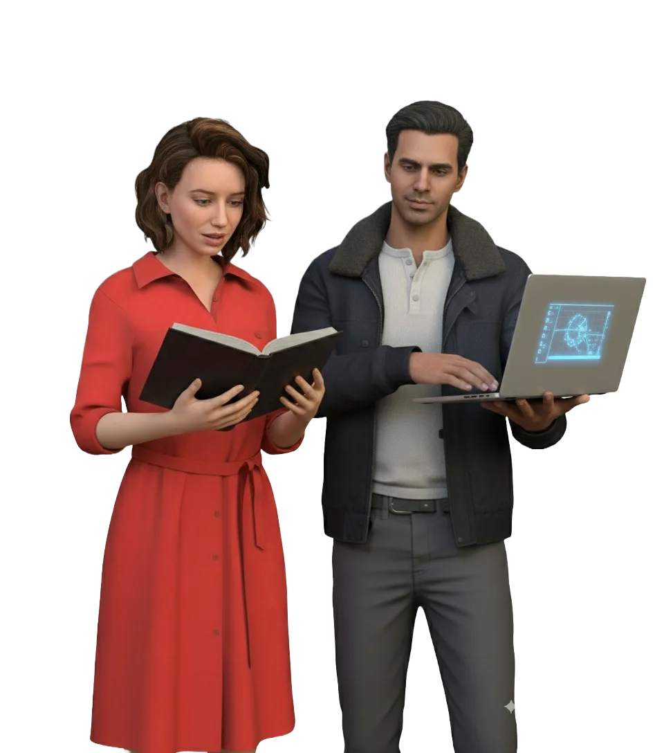 Vendeur en formation avec un client virtuel IA